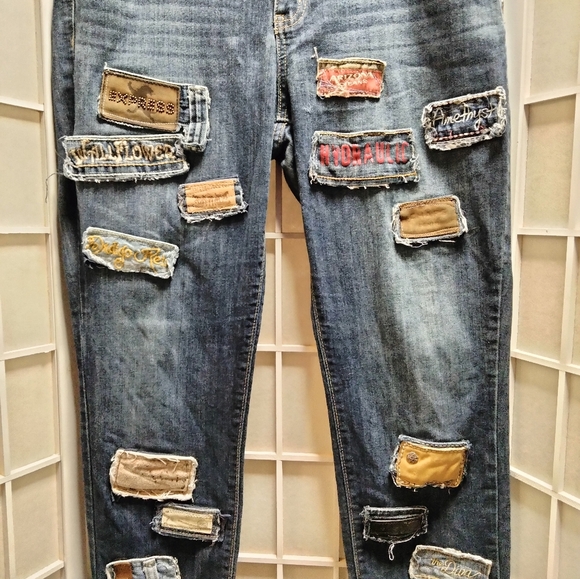 Denim Upcycled Tag Jeans - Picture 2 of 14